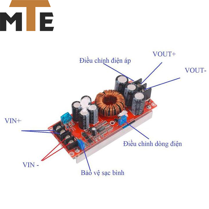 Mạch tăng áp 1200W 20A DC-DC 8-60V lên 12-83V