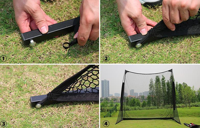 Bộ thảm phát và lưới tập Swing Golf LSW250 ( kèm 2 tee, 3 banh)