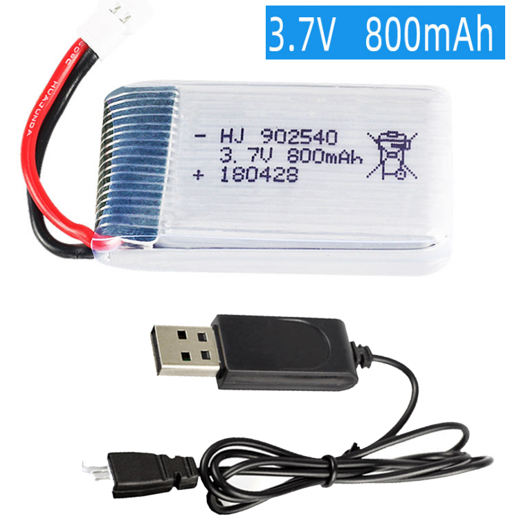Pin sạc 3.7V 800mAh kích thước 45x9.8x25mm dùng cho máy bay điều khiển Flycam loại X5, X5S, X5C, X5SW