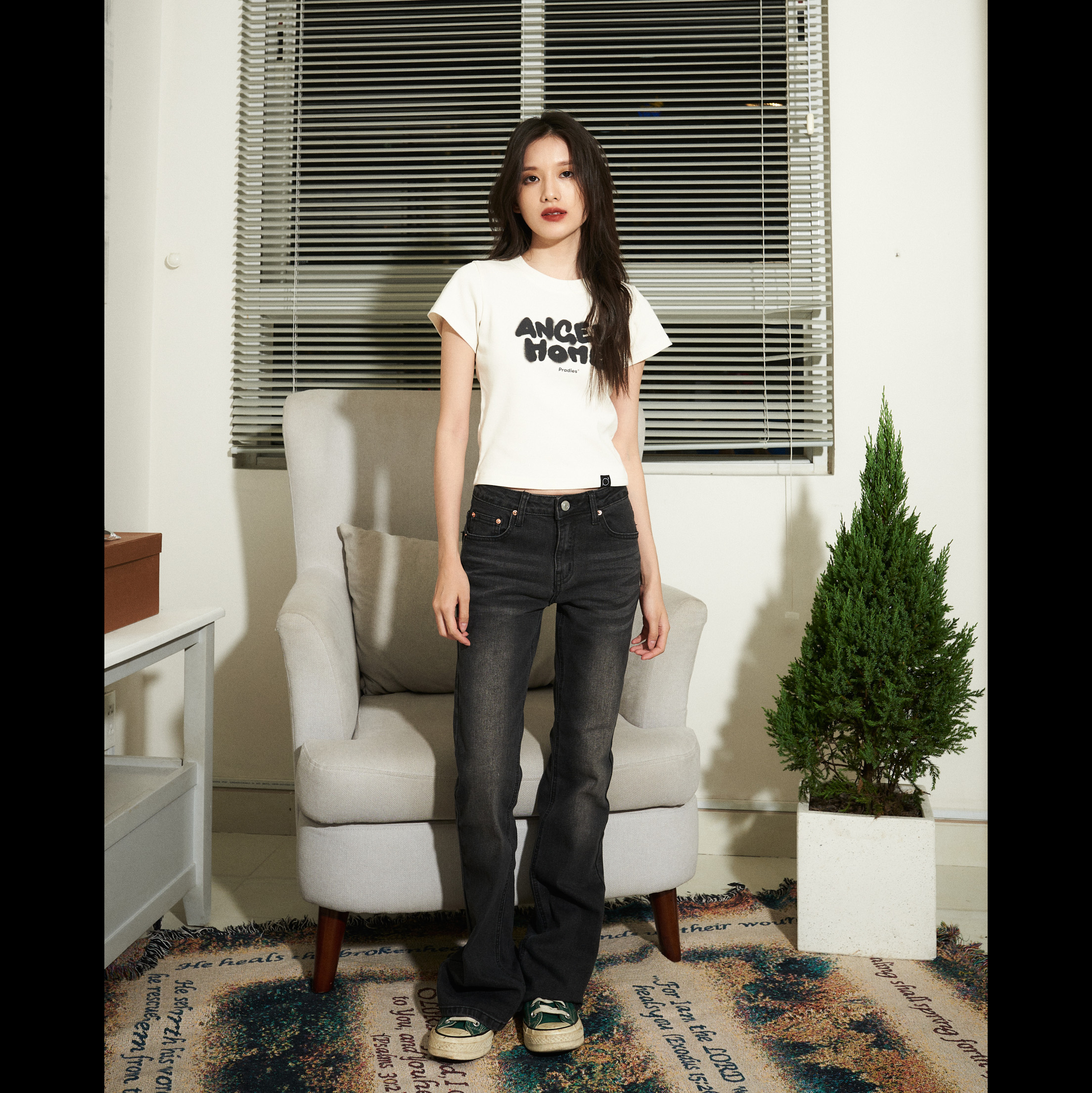 Áo Thun Nữ Oh - Babytee PRADIES Blur Angel-Home