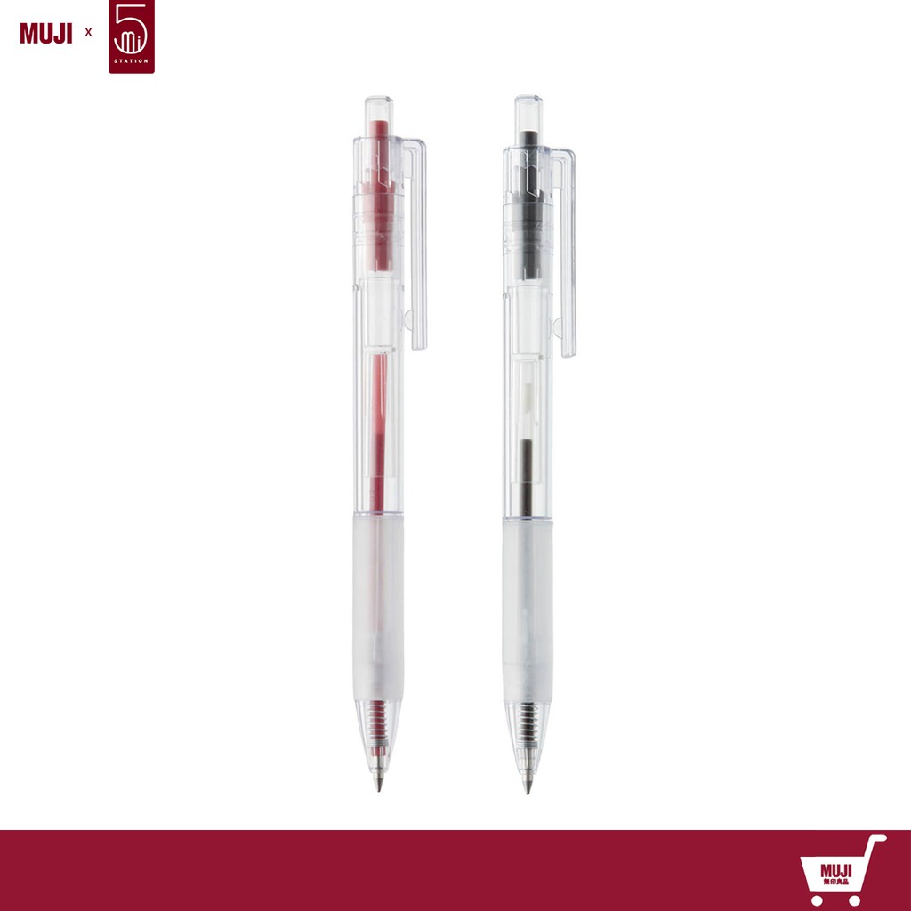 [HCM]Bút Bi Bấm POLYCARBONATE Muji