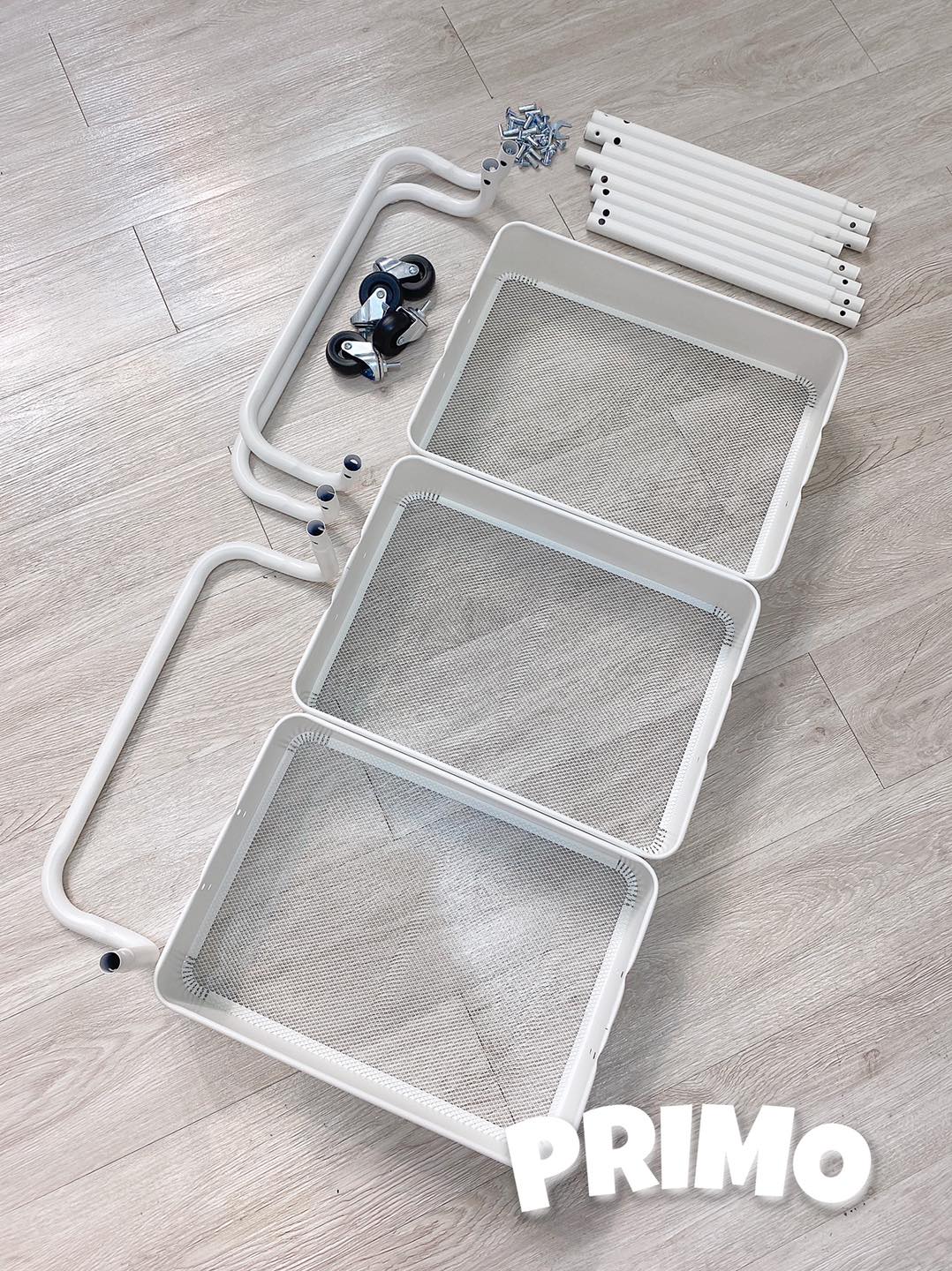 Kệ đa năng 3 Tầng Primo có Bánh Xe