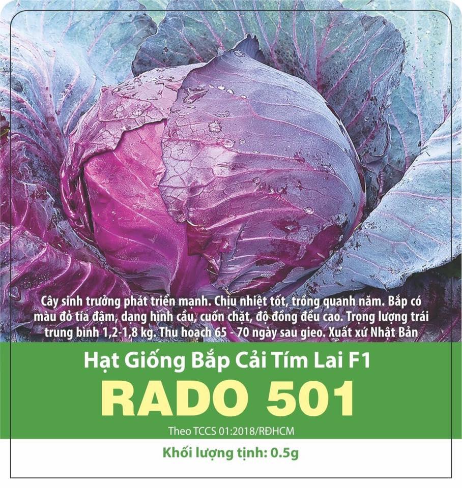 Hạt Giống Bắp Cải Tím F1 Chịu Nhiệt, Năng Suất Cao (0.1gr)