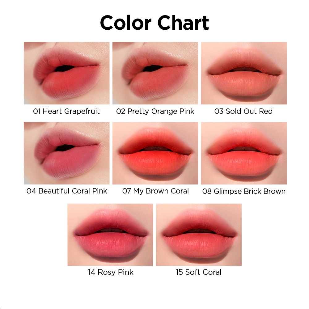 [HOÀN TIỀN 15%]Son kem Peripera Ink Airy Velvet Tint