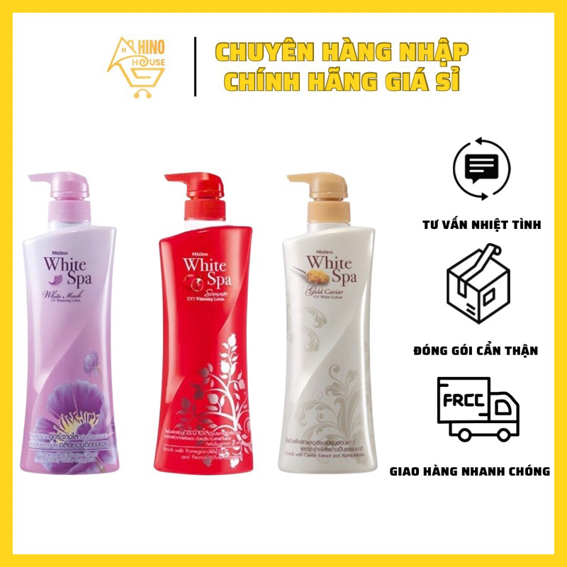 [Chính Hãng] Lotion Dưỡng Trắng Da Mistine White Spa 400ml Thái Lan