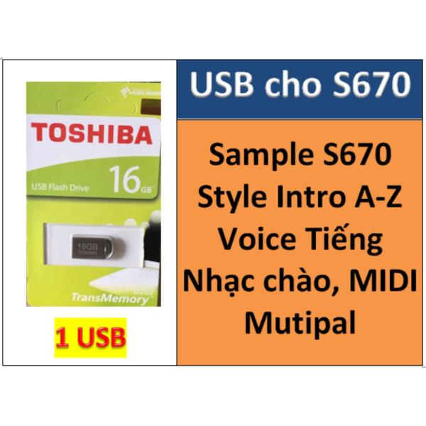 USB mini Sample cho đàn organ yamaha PSR-S670, Style, nhạc chào, midi + Full dữ liệu làm show