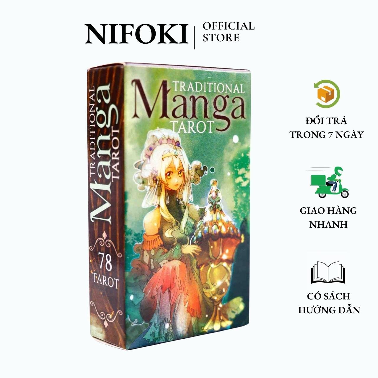 Bộ bài Traditional Manga Tarot Size Gốc