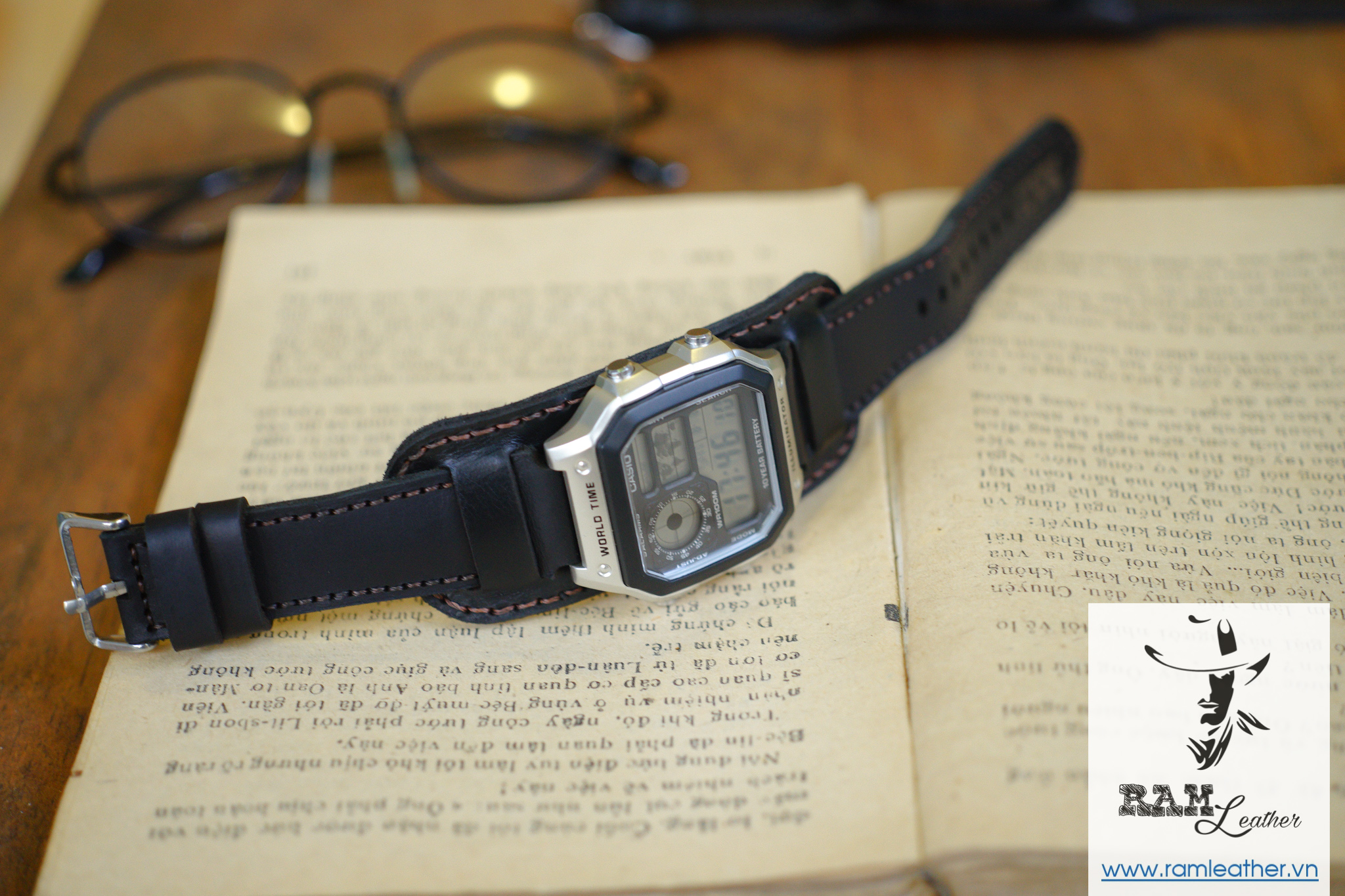 WATCH STRAPS DOUBLE COW LEATHER REAL
