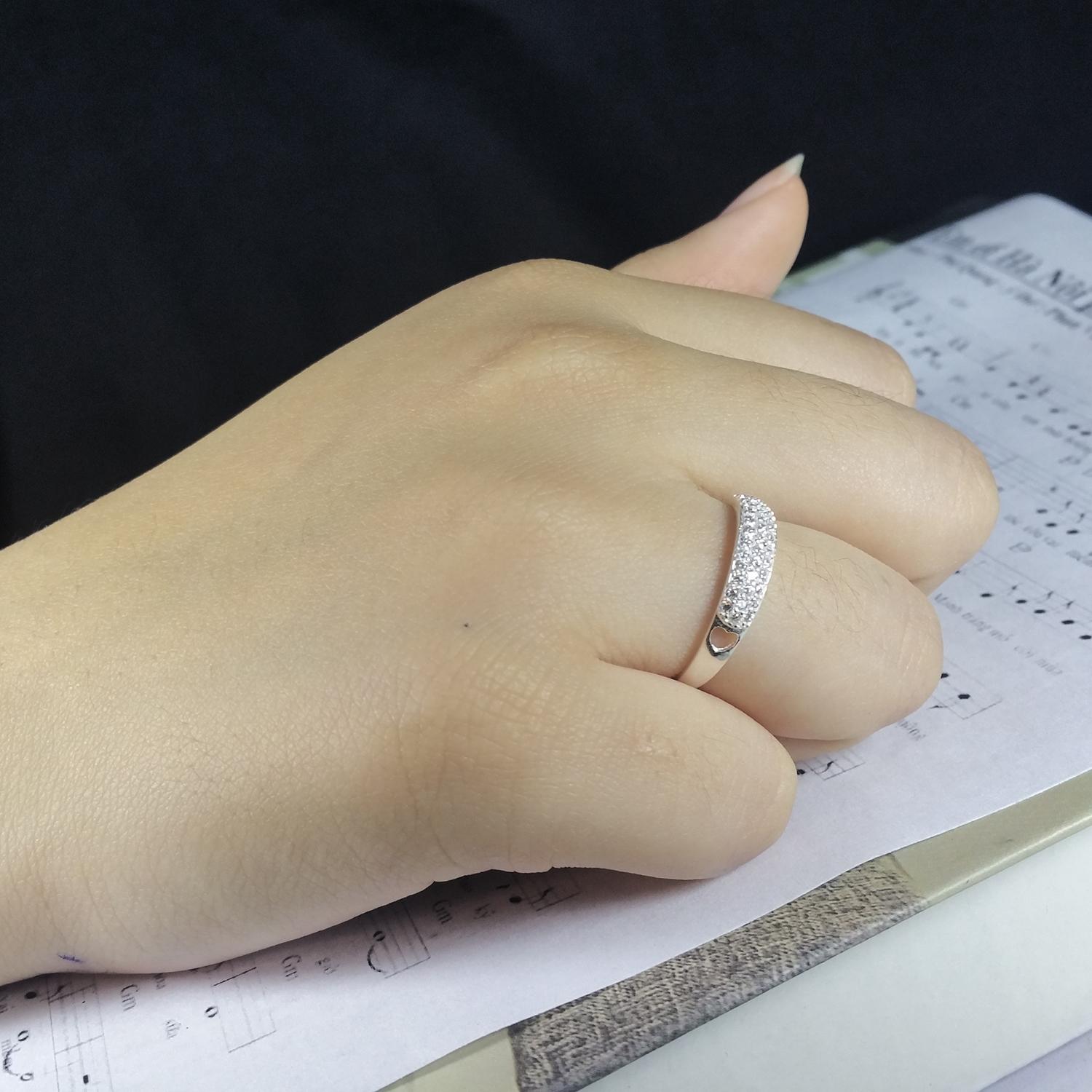 Nhẫn bạc THẬT đính đá - Nhẫn bạc nữ Panmila (TS-NN.A9)