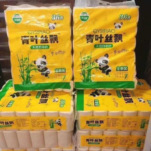 Giấy Vệ Sinh Gấu Trúc Bịch 40 Cuộn ( Hàng Nội Địa Trung - 2,6Kg)