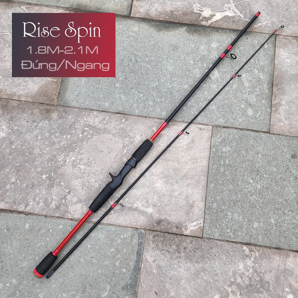 Cần câu lure máy ngang và máy đứng RISE SPIN