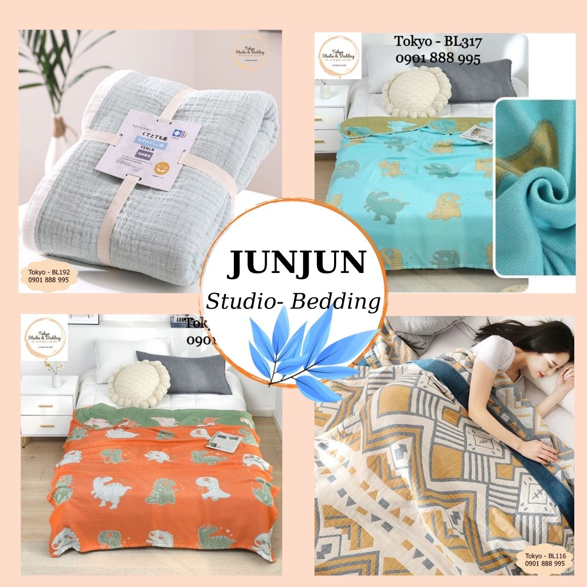 (5)TH Chăn Xô Organic Cotton Dòng Phổ Thông/Basic