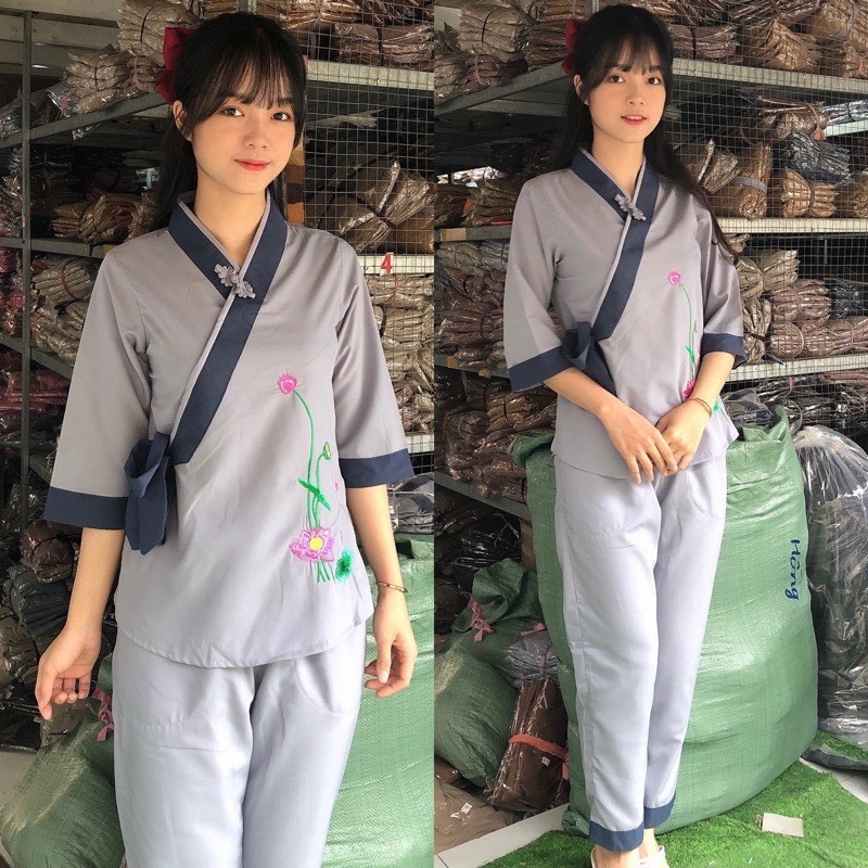 ĐỒ LAM ĐI CHÙA - mẫuSen Nơ Kate