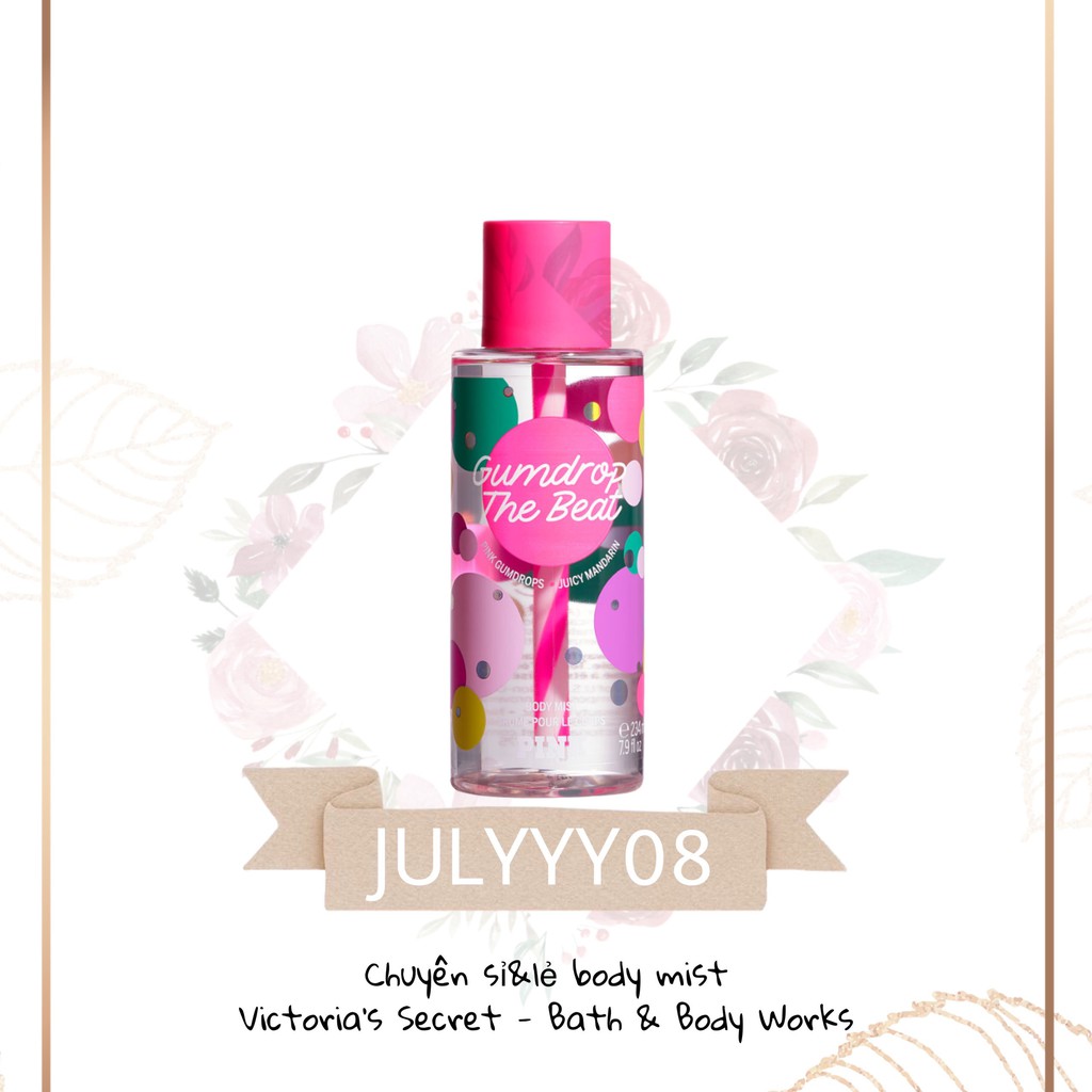 Xịt thơm toàn thân 𝗩𝗜𝗖𝗧𝗢𝗥𝗜𝗔'𝗦 𝗦𝗘𝗖𝗥𝗘𝗧 gumdrop the beat 30ml/50ml/100ml +jɥƚÿ08+