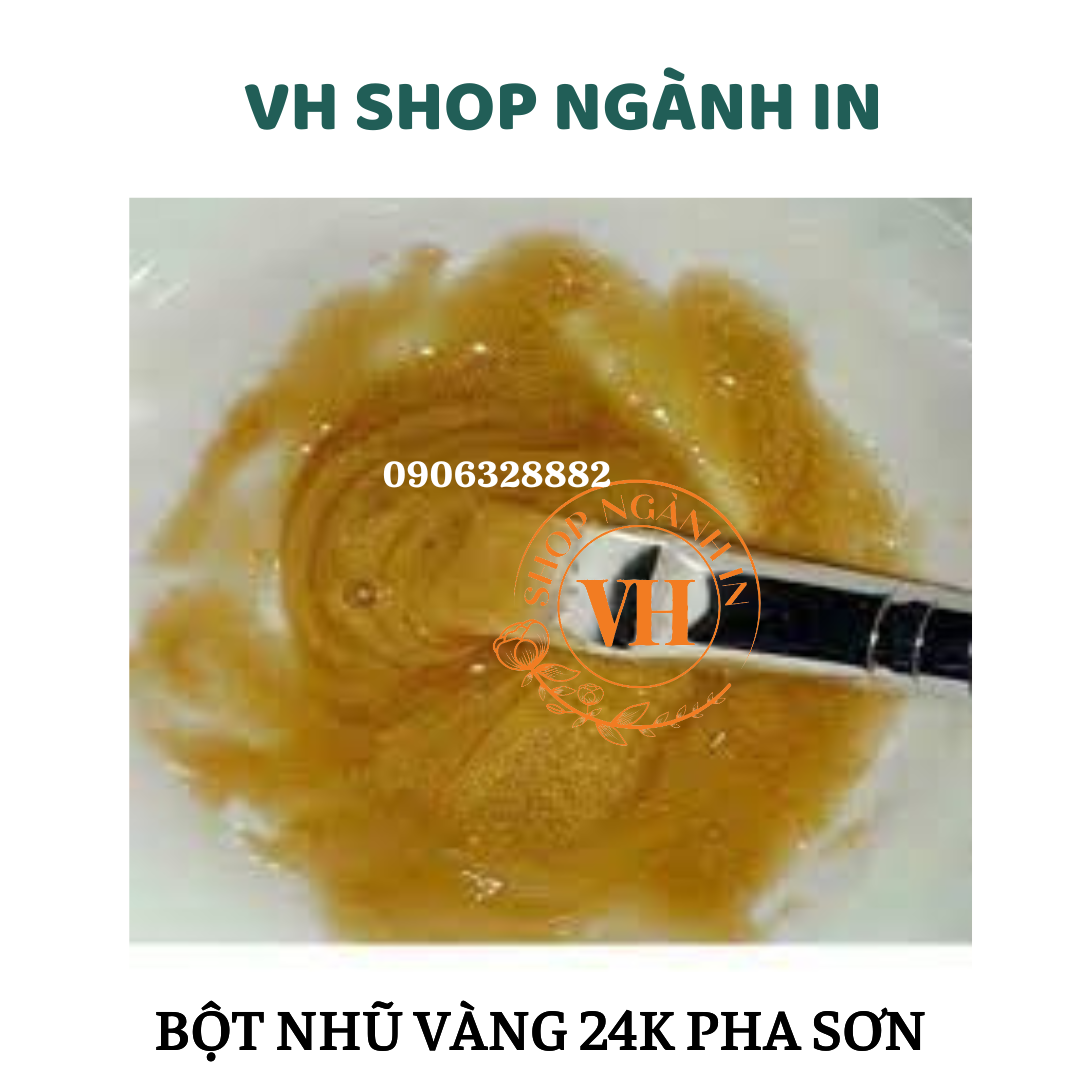 100 gram Bột nhũ vàng 24k pha sơn