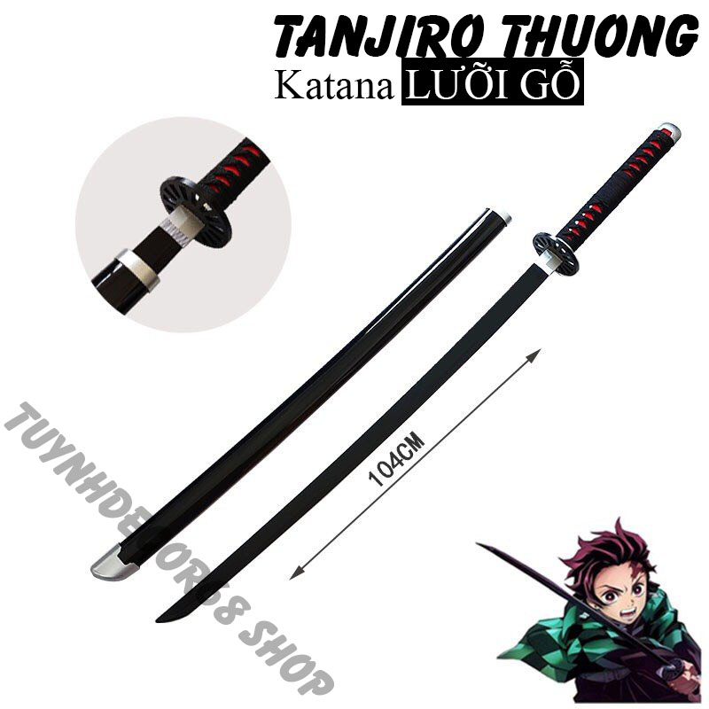 Tặng kệ và Freeship Kiếm Kimetsu no yaiba, Kiếm Regoku, Kiếm Tanjiro, Kiếm Zennitsu, Phong trụ, Thủy trụ làm bằng Gỗ cao cấp dài 104cm (KHÔNG ĐƯỢC LÀM BẰNG KIM LOẠI)