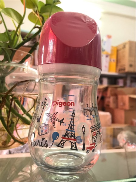 [HCM][PIGEON] BÌNH SỮA CHO BÉ BIGEON THỦY TINH  80/160ML - HÀNG NHẬT