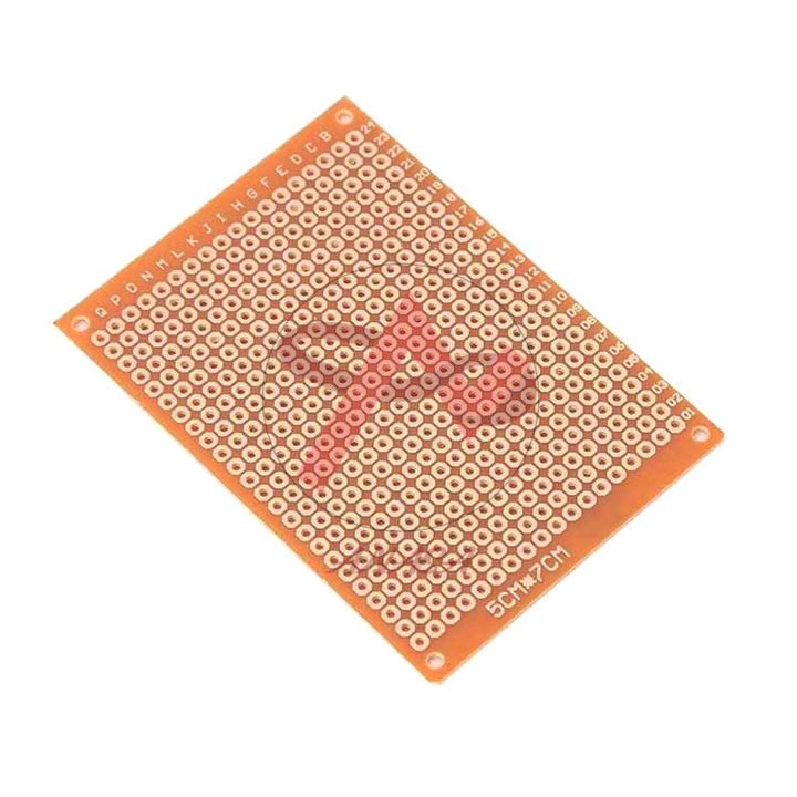 Combo 5 Tấm PCB Phíp Đồng Đục Lỗ 5x7Cm ( nâu ) Hàn mạch thủ công