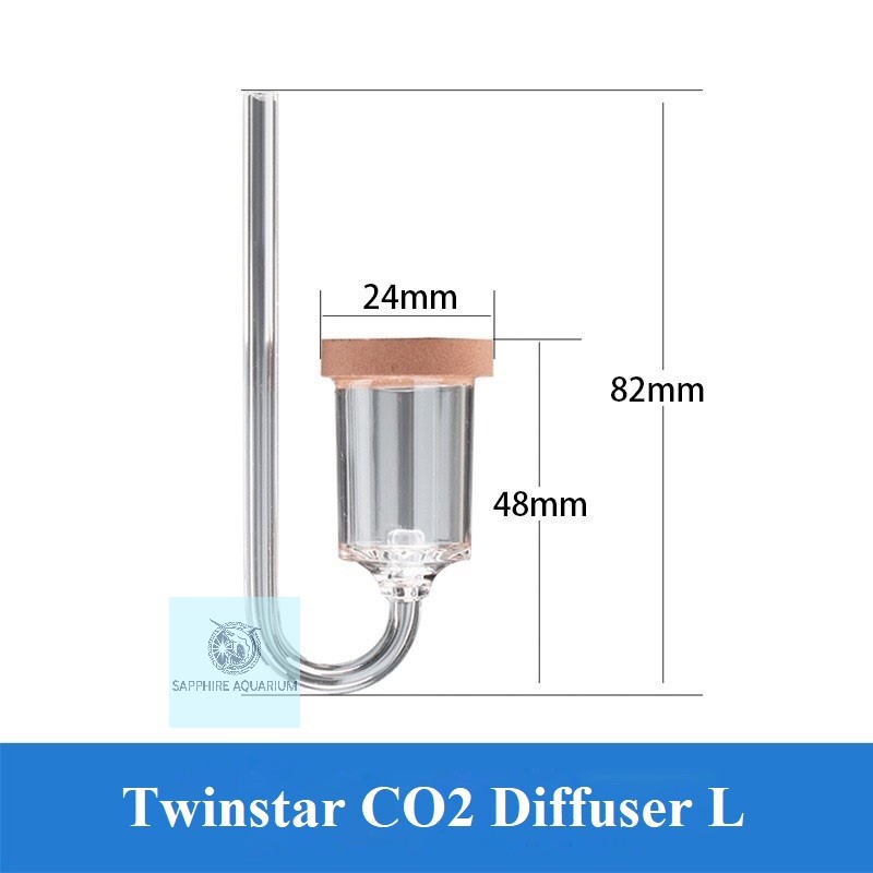 Sủi CO2 thủy sinh Twinstar CO2 Diffuser - Size S