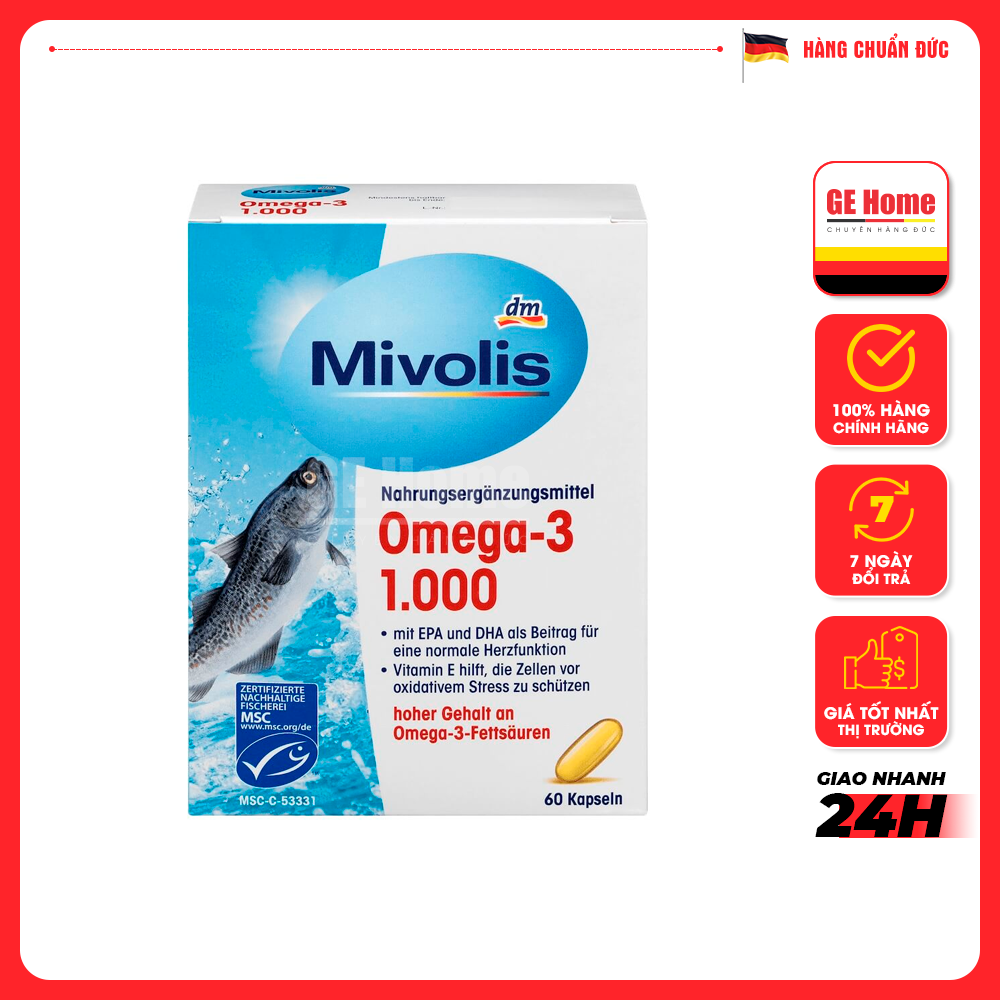 V I Ê N U Ố N G MIVOLIS OMEGA-3 1000 mg.