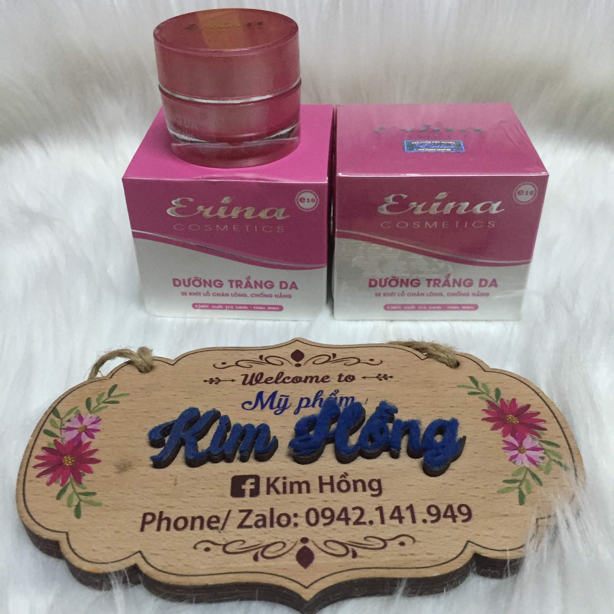 👸 Kem Trắng Da Se Khít Lỗ Chân Lông, Chống Nắng Erina Chiết Xuất Trà Xanh Thảo Dược