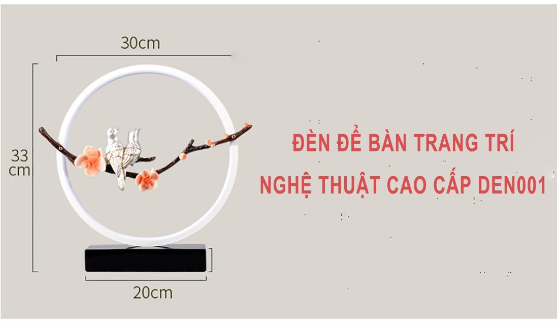 Đèn trang trí để bàn nghệ thuật DEN001 – Thiết kế ấn tượng mới lạ