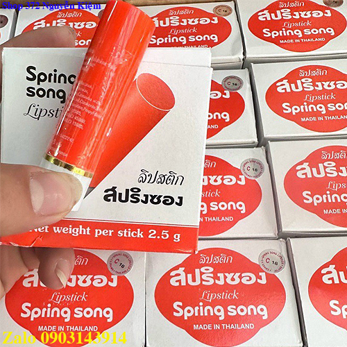 Son gió thái lan sping song lipstick số 16 mẫu mới
