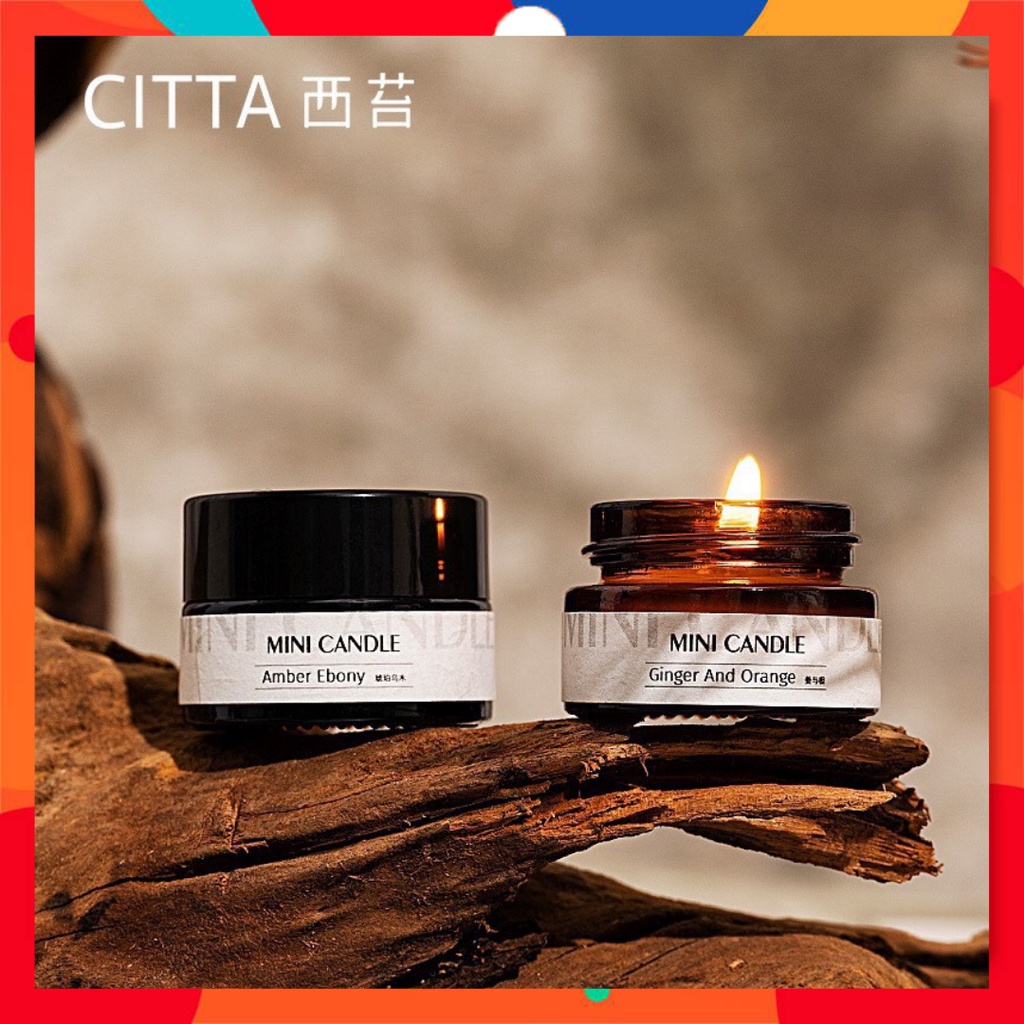[HCM]Nến thơm cao cấp Citta Mini Candles (16 mùi lựa chọn) | Nến Thơm Lá Xanh