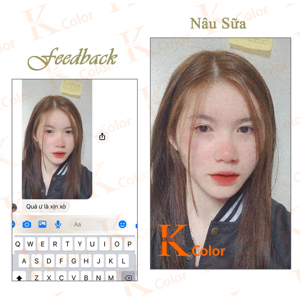 Thuốc nhuộm tóc màu Nâu Sữa kcolor