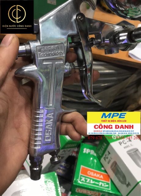Súng phun sơn OSAKA F75( bình 300cc) chính hãng