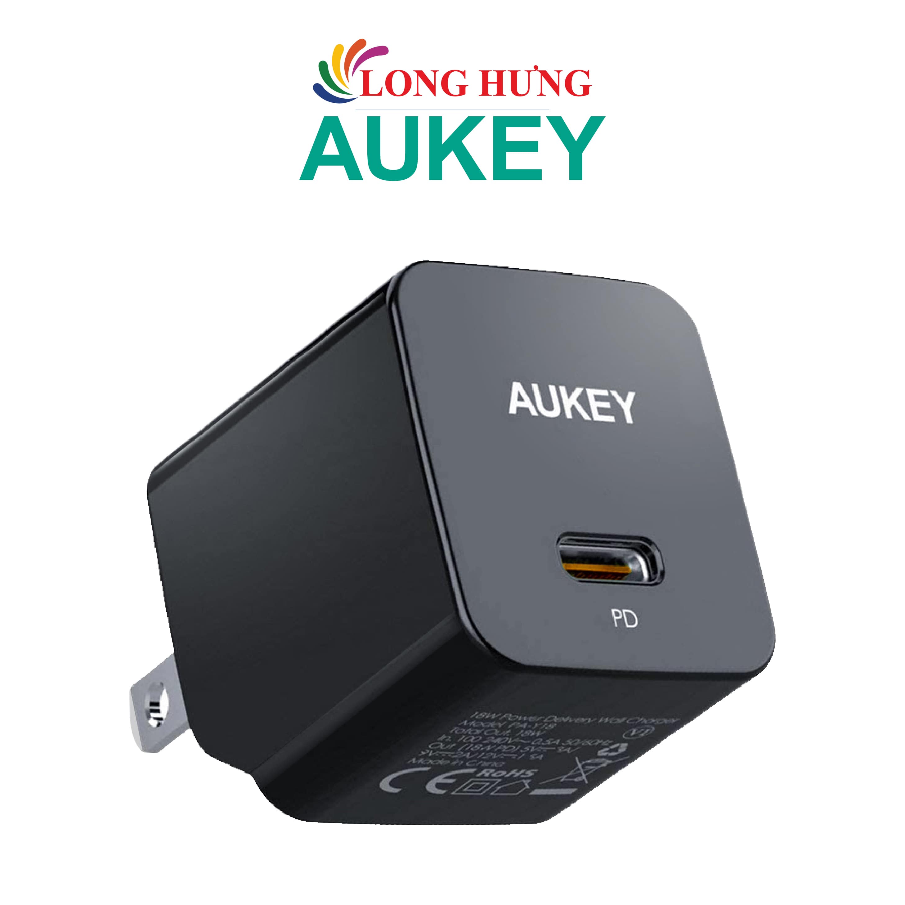 Cốc sạc Aukey Minima 1Type-C 30W PA-Y30S - Hàng chính hãng - Cổng USB-C thông dụng, thiết kế nhỏ gọn, công suất lên đến 30W