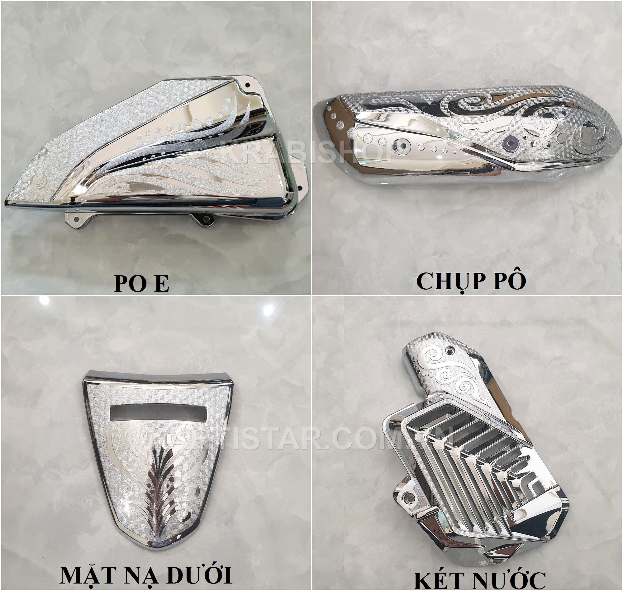 Ốp trang trí Lead 2022-2024 mạ crom Artistar