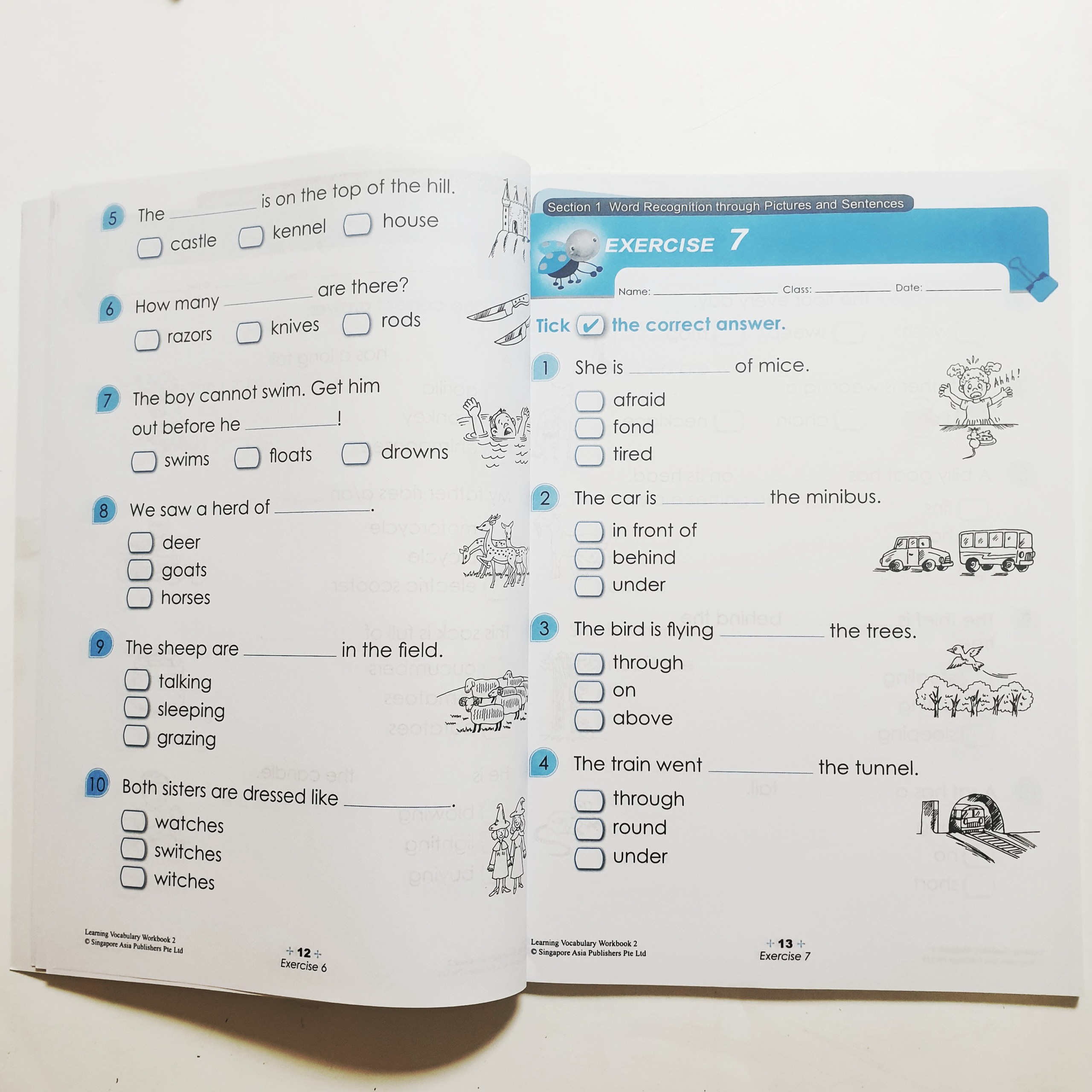 Learning Vocabulary bộ nhập 6q giấy bóng màu