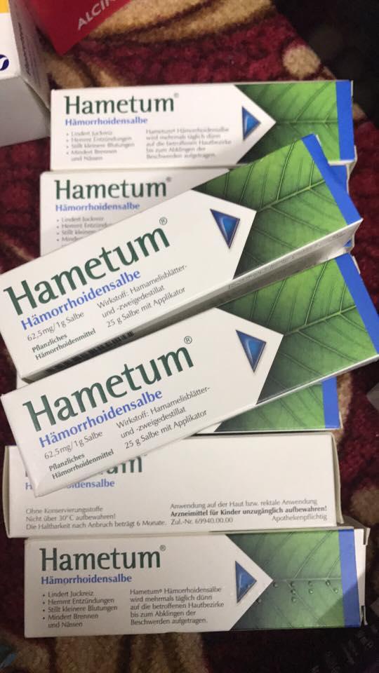 Kem Bôi Trĩ Hametum Hamorrhoidensalbe