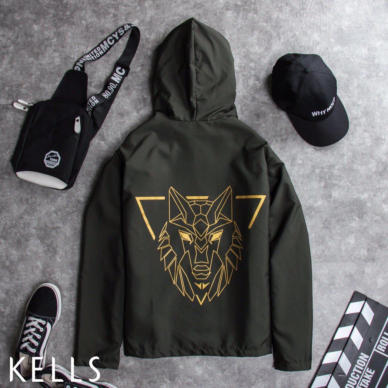 [HCM]ÁO KHOÁC DÙ IN HÌNH SƯ TỬ CỰC NGẦU Y HÌNH TP0910