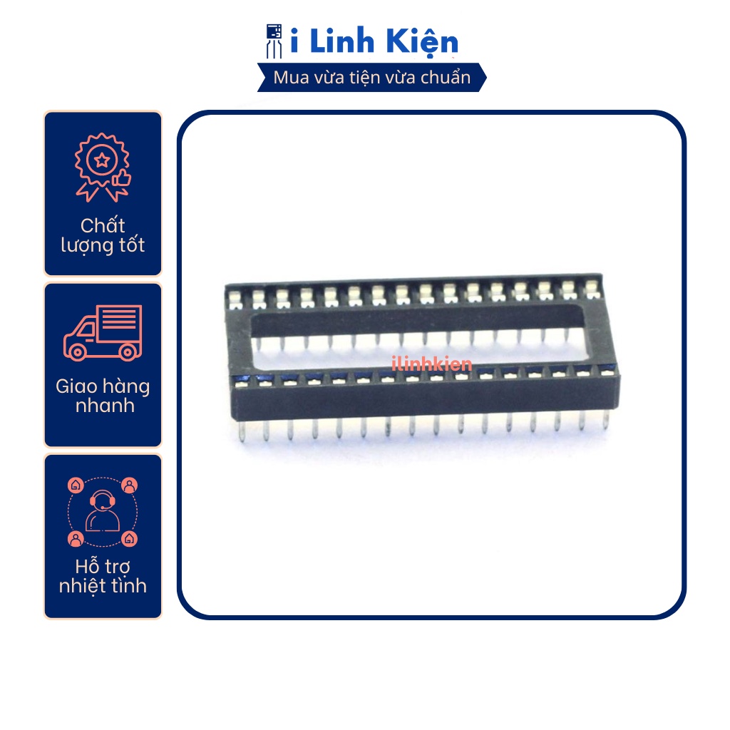 Đế IC 32 chân DIP-32 loại dẹp chất lượng tốt