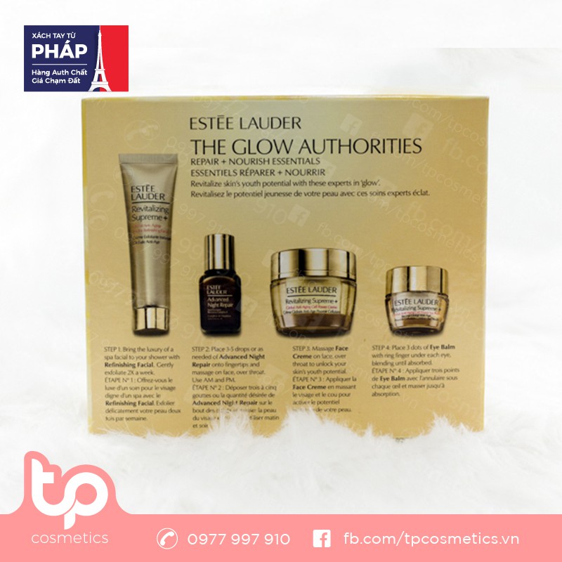 Bộ Sản Phẩm 4 Món Estee Lauder The Glow Authorities