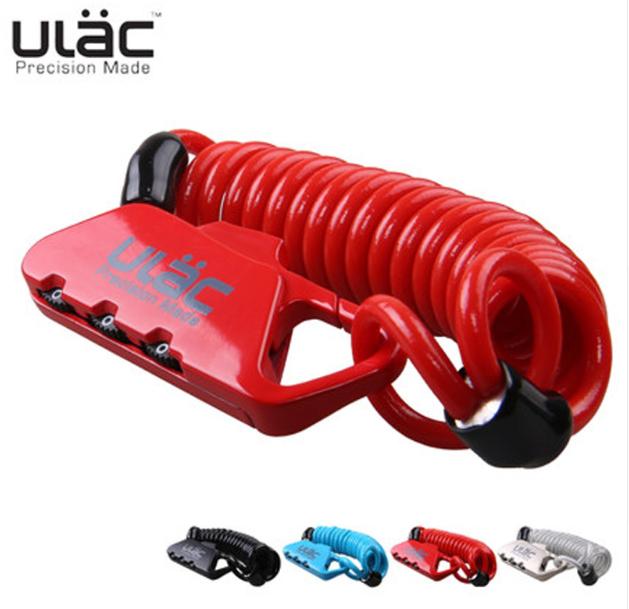 khóa xe đạp dây xoắn ULAC K-2 mật mã