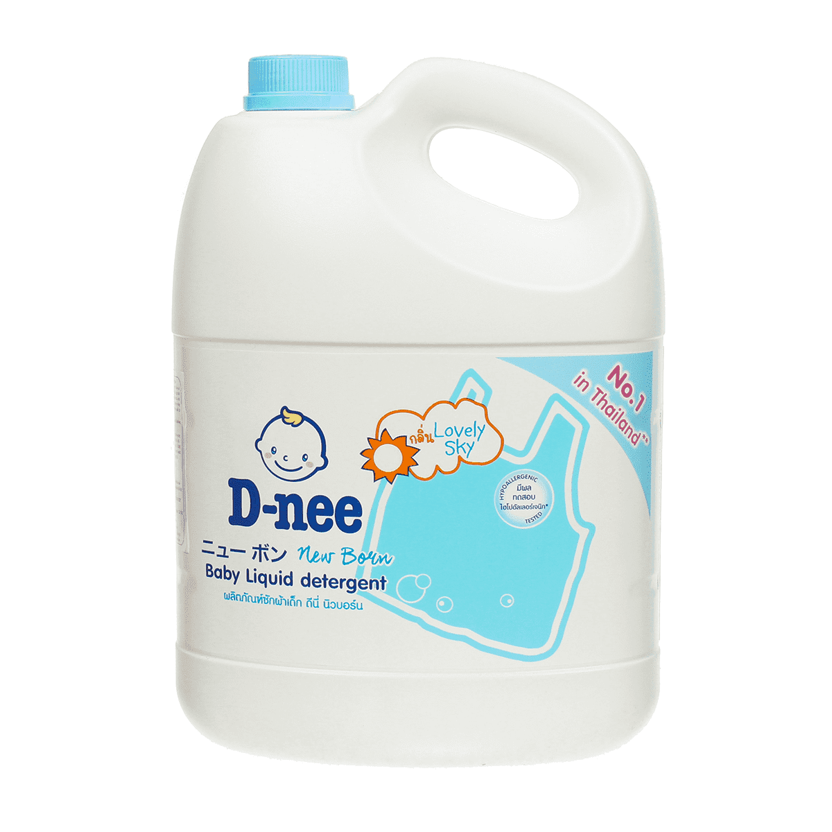 (1 thùng) Nước giặt quần áo em bé Dnee 3000ml