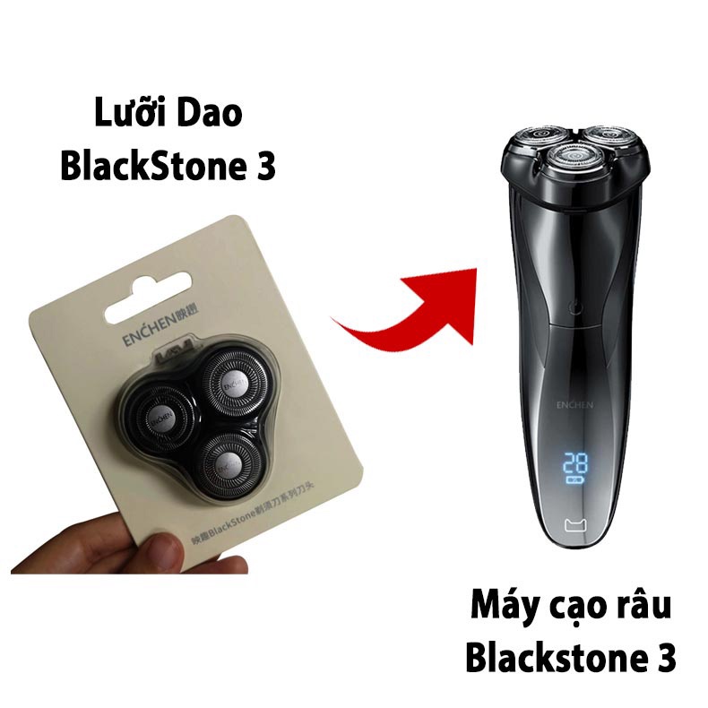 Máy Cạo Râu Enchen BlackStone 3 -cạo râu ướt & khô , chống nước IPX7