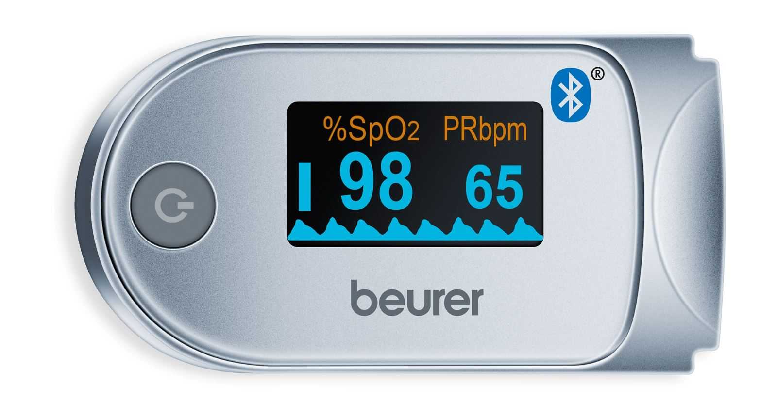 Máy đo nồng độ 0xy trong máu sp02 và nhịp tim beurer po60
