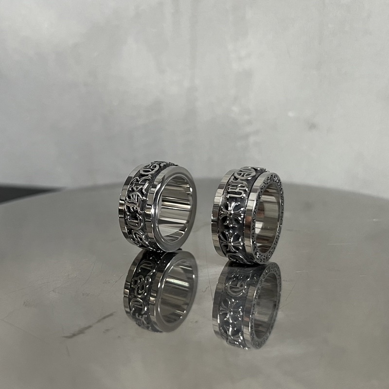 NHẪN CHROME HEART THÉP TITAN KHÔNG GỈ 2