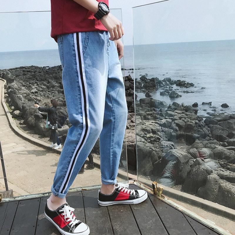Quần jean Nam - Quần  Baggy Jean chay sọc thời trang HotBoy Hàn Quốc - Wash Jean Dày