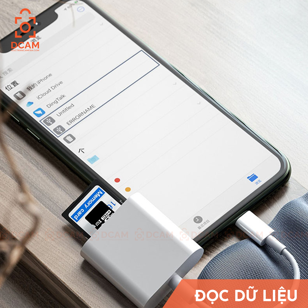 THIẾT BỊ ĐỌC THẺ SD CHO IPHONE, IPAD, IPOD