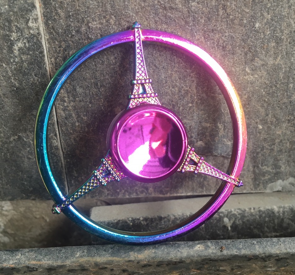 [HCM]Đồ chơi con quay Spinner 3 Tháp Eiffel - Bằng thép Quay vô cực