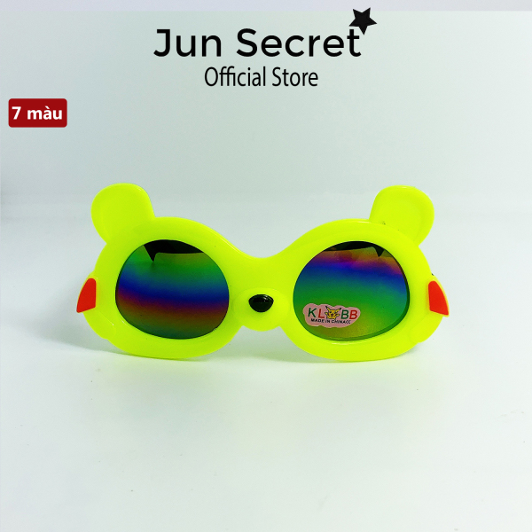 Giá bán Kính mát trẻ em form ôm mặt Jun Secret kiểu kính hình chuột đáng yêu dành cho bé trai và bé gái từ 1 tới 5 tuổi JS202203