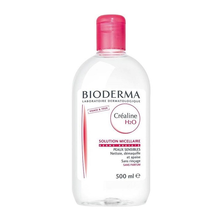 [HCM]Nước tẩy trang Bioderma hồng Crealine H2O Dành Cho Da Nhạy Cảm 500ml