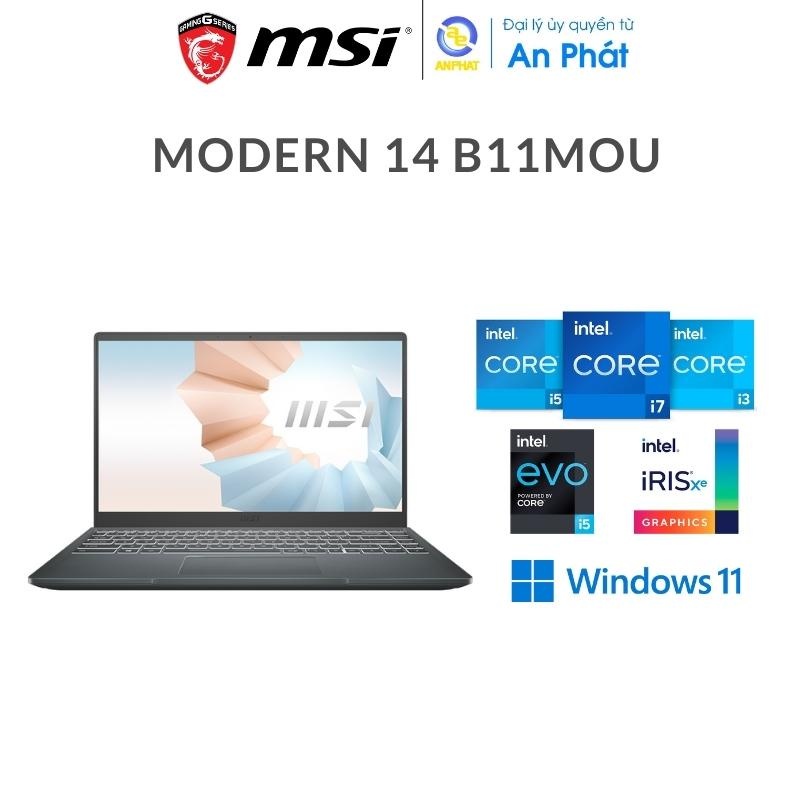 Bảng giá Laptop MSI Modern 14 B11MOU 1030VN (I3-1115G4 | 8GB | 256Gb | Intel Uhd Graphics | 14.0 Inch Fhd | Win 11 | Xám) Phong Vũ