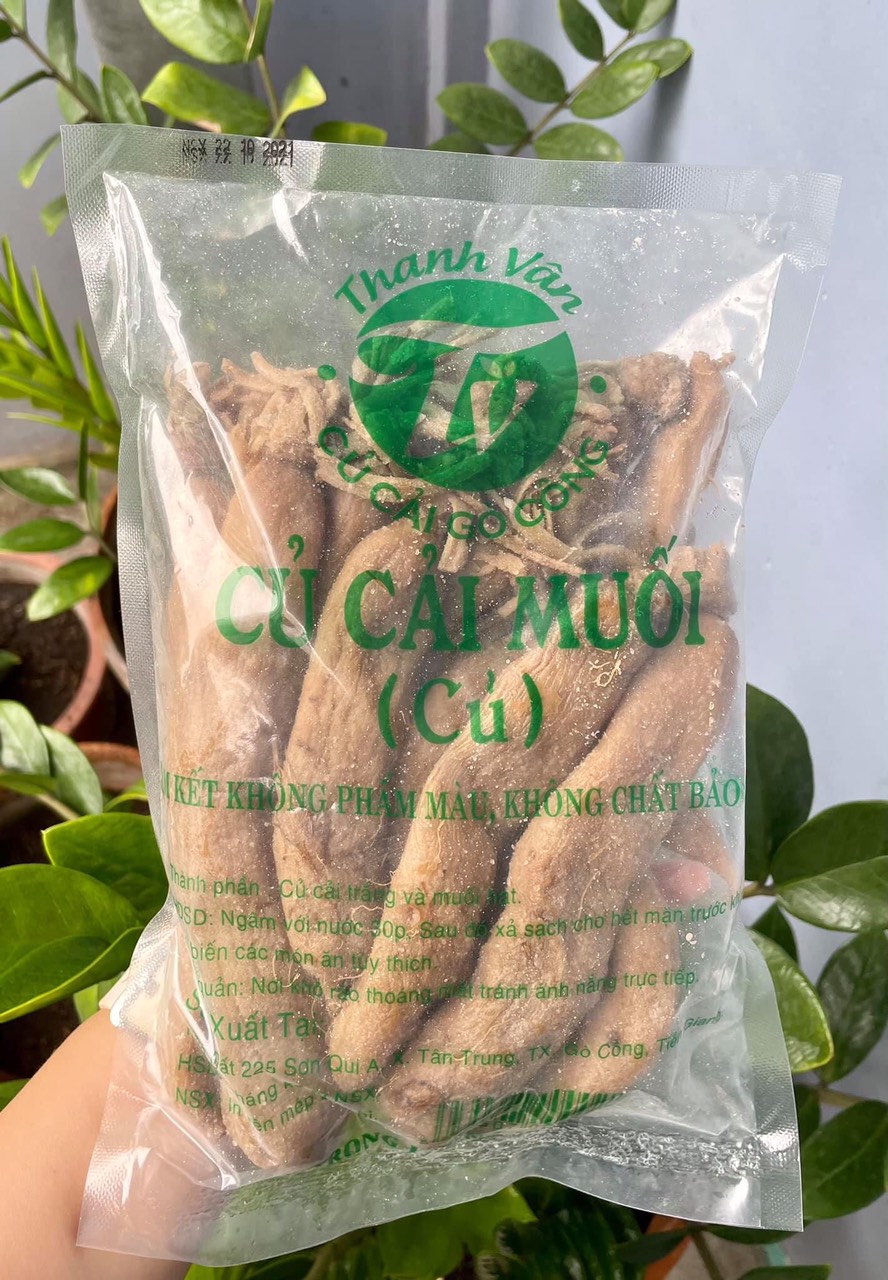 Củ cải muối (xá bấu) nguyên củ Gò Công - 500g