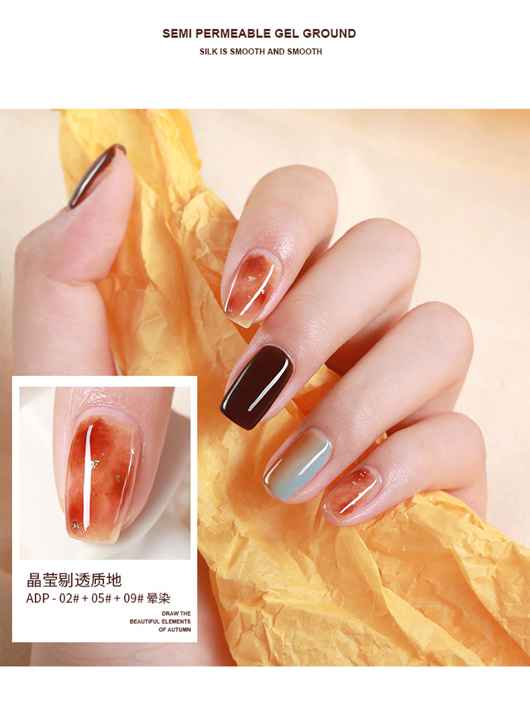 Sơn gel AS mã ADP - màu thạch | chai đỏ 15ml